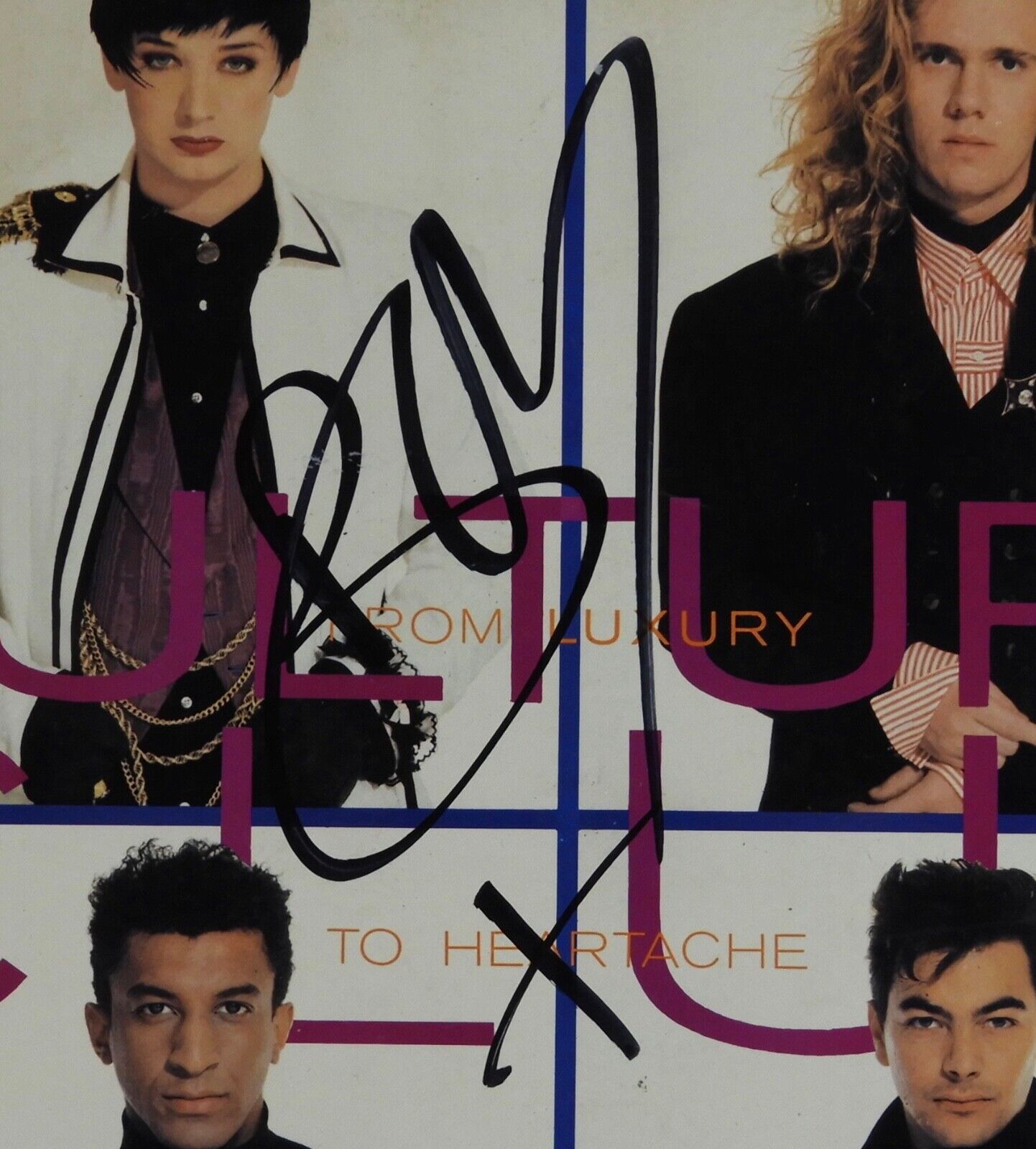 Boy George JSA Signed Autograph Record Album Vinyl Insert Culture Club