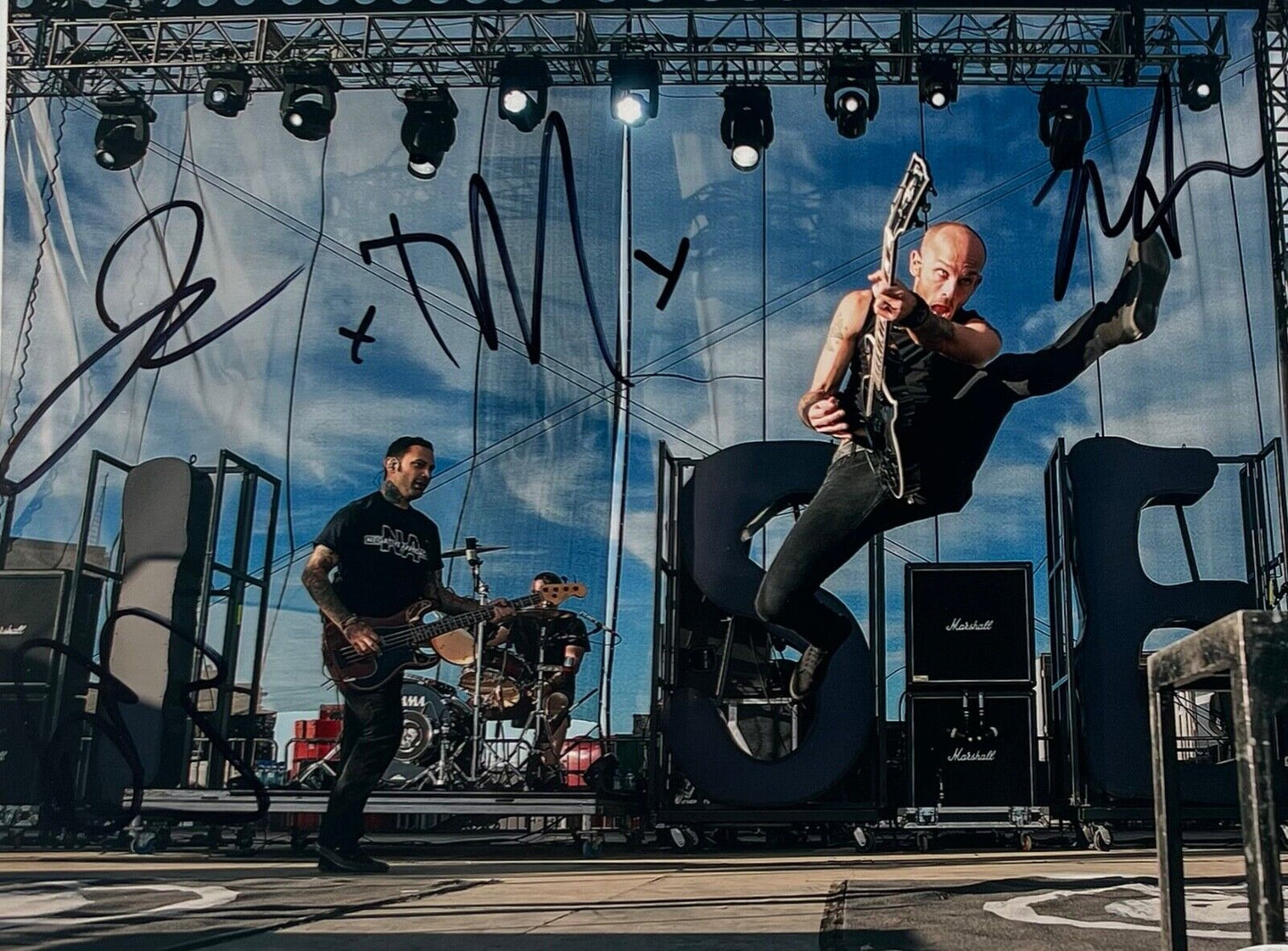 Rise Against Fully JSA Signed Autograph 8 x 10 photo