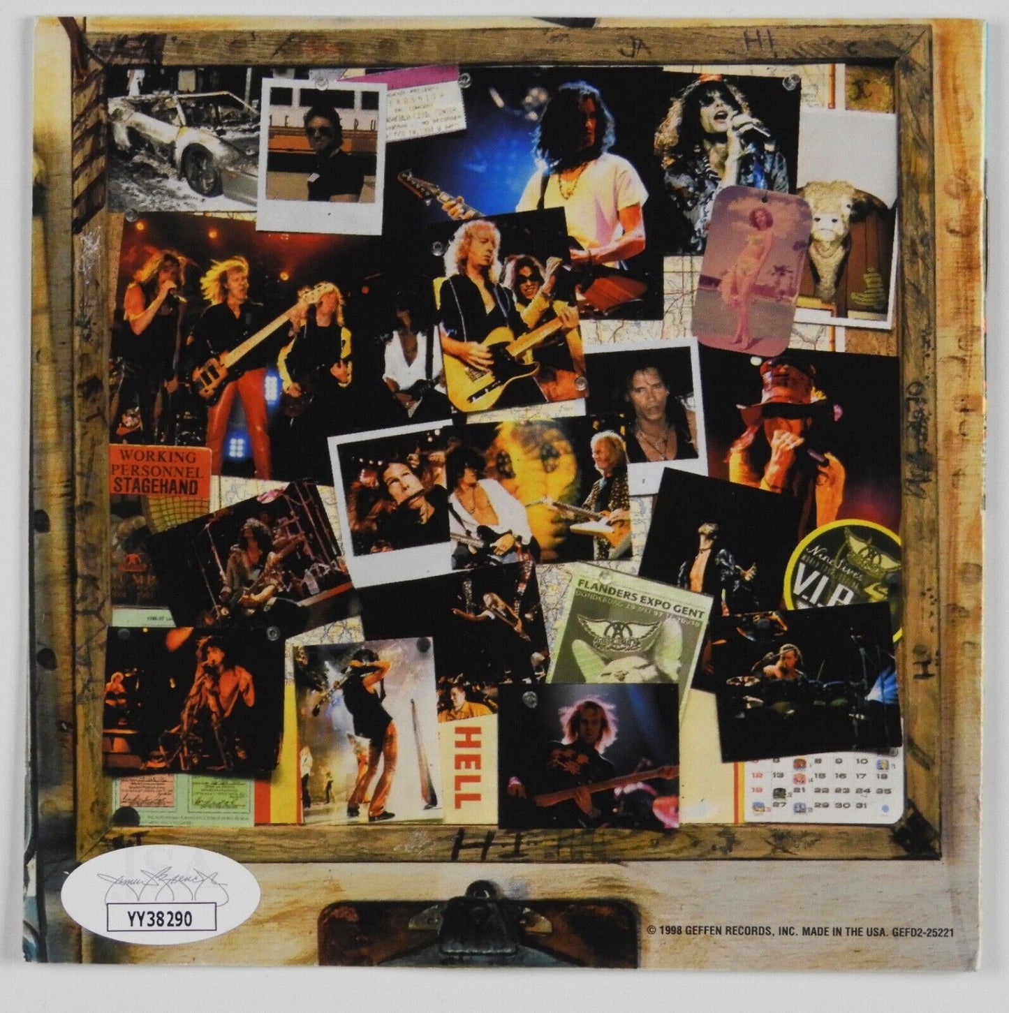 Aerosmith JSA Autograph Fully Signed CD Booklet Steven Tyler A Little South Of