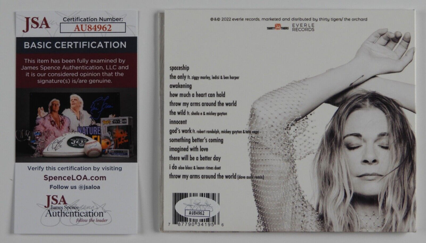 Leann Rimes JSA COA signed autograph CD Booklet God's Work