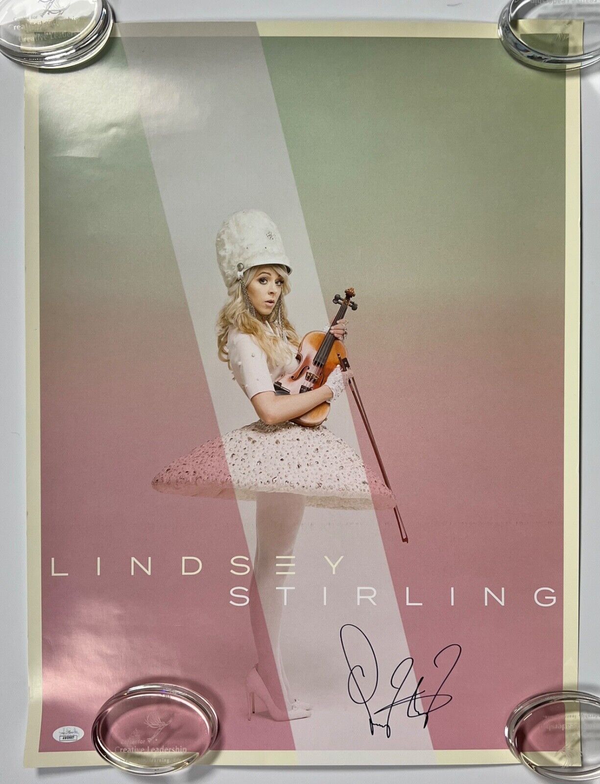 Lindsey Stirling JSA Signed Autograph Poster