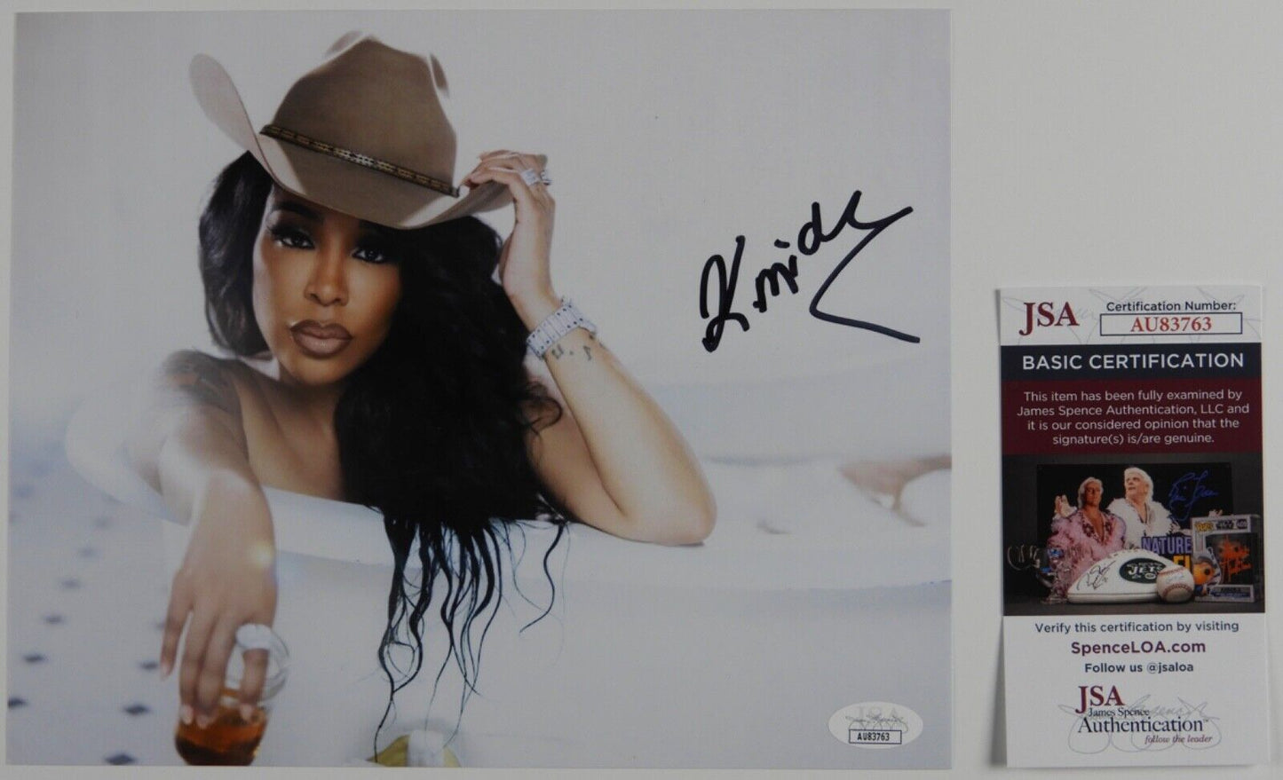 K Michelle Puddin JSA Signed Autograph 8 x 10 Photo Country R & B Music Star
