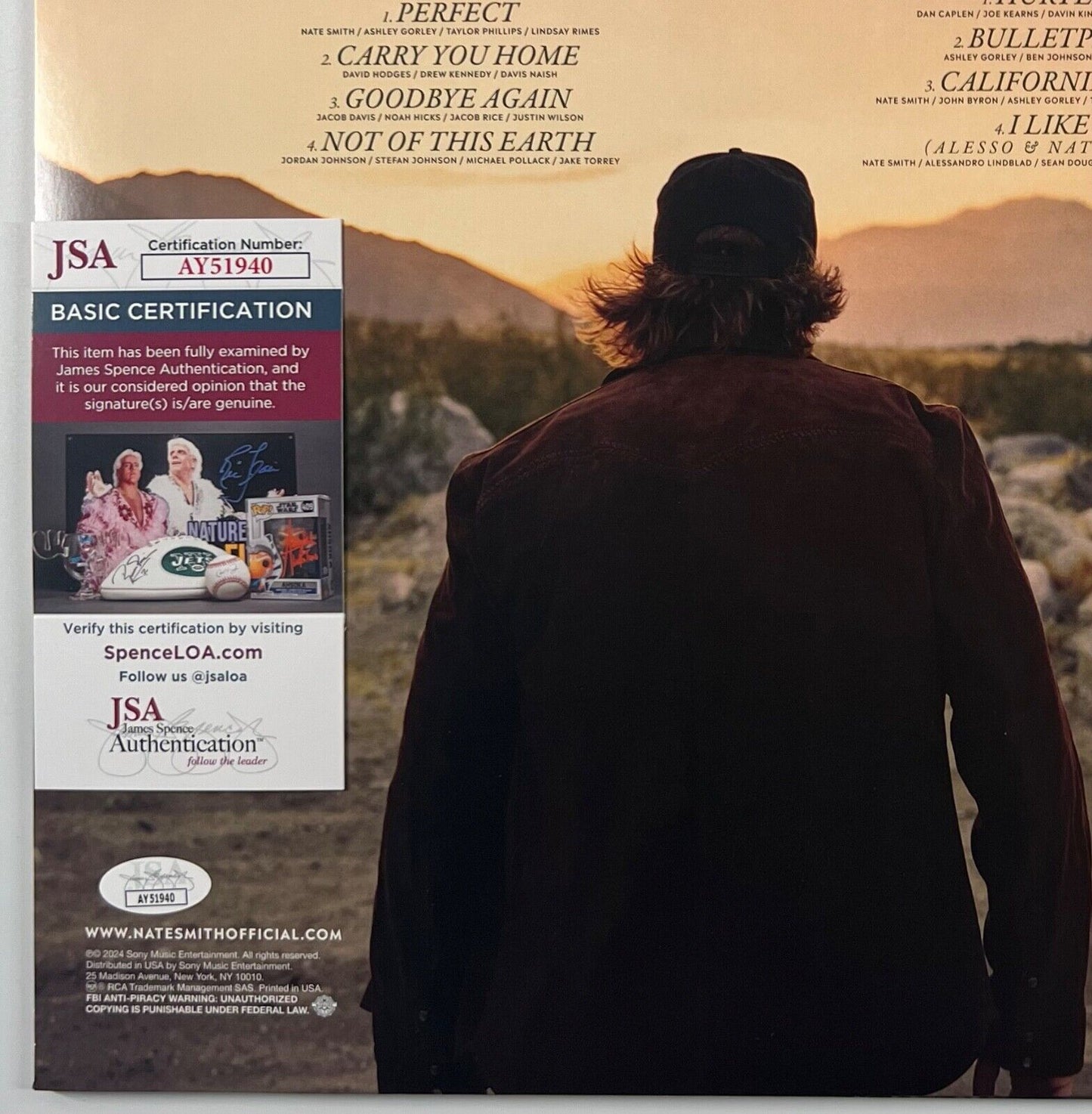 Nate Smith JSA Autograph Signed Album Vinyl California Gold
