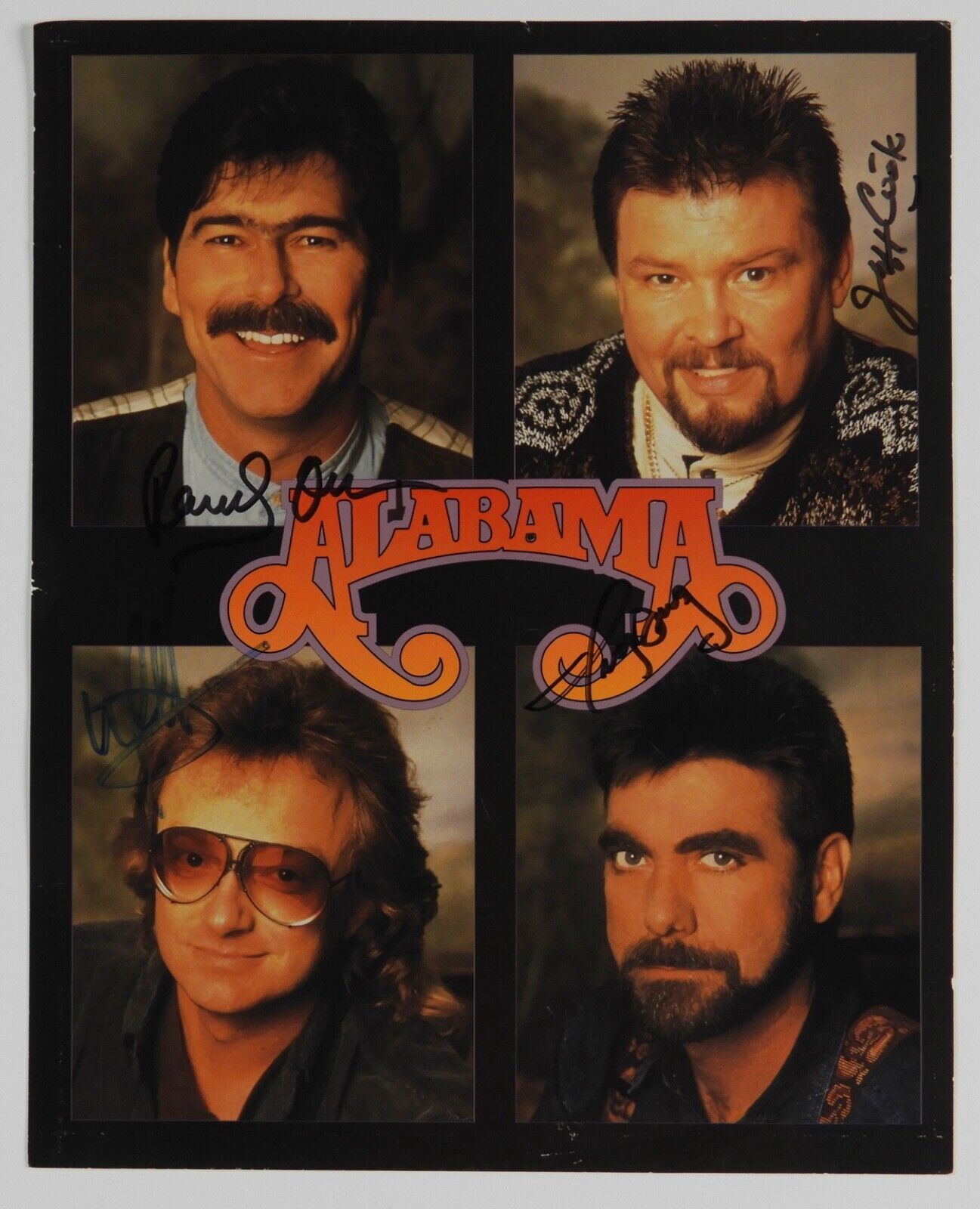 Alabama Fully Signed Autograph JSA COA 8 x 10 Photo Jeff Cook +