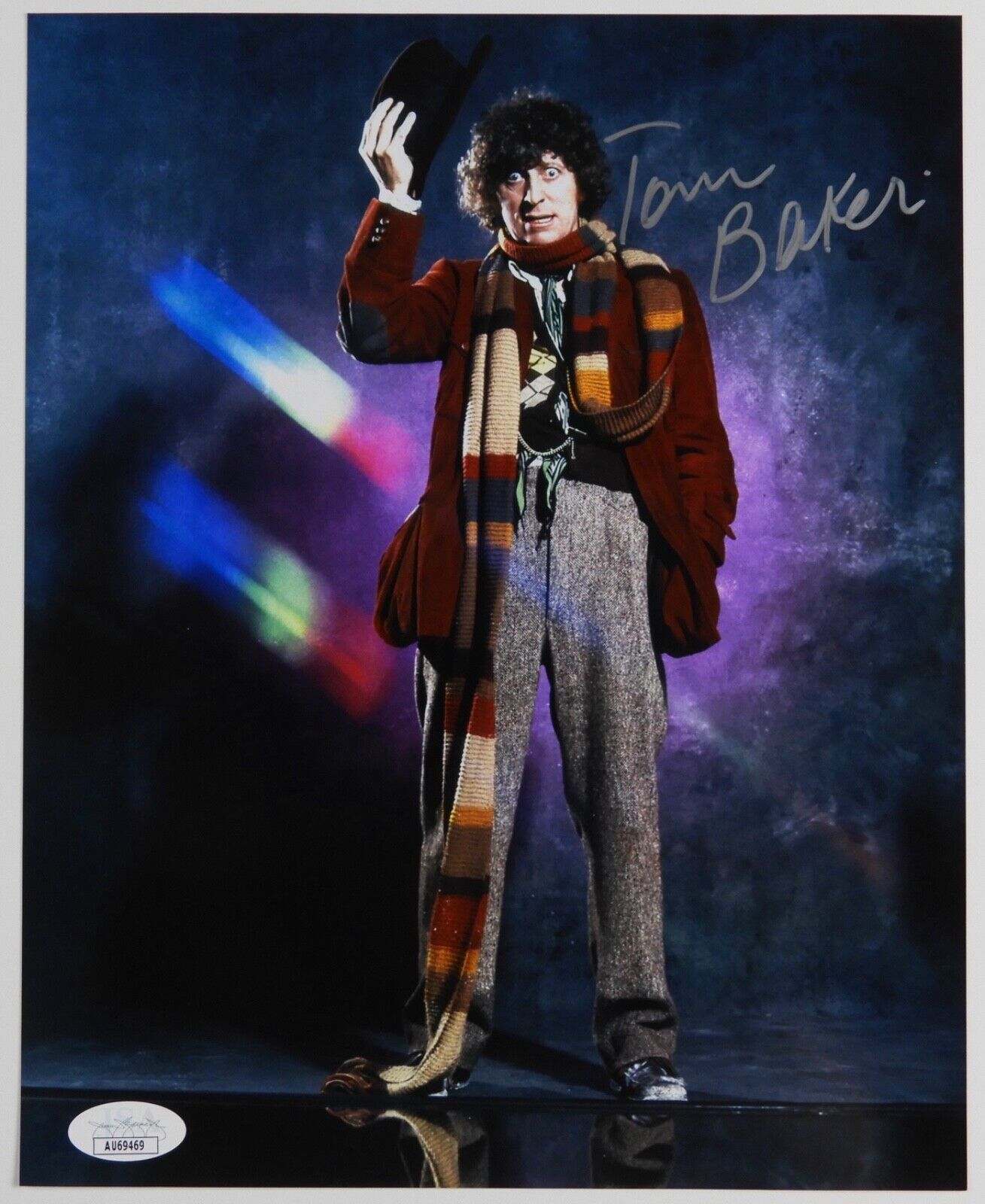 Tom Baker Doctor Who Autograph Signed Photo JSA COA 8 x 10 Dr Who