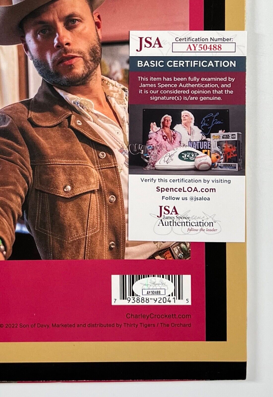 Charley Crockett JSA Signed Autograph Record Album Jukebox Cowboy
