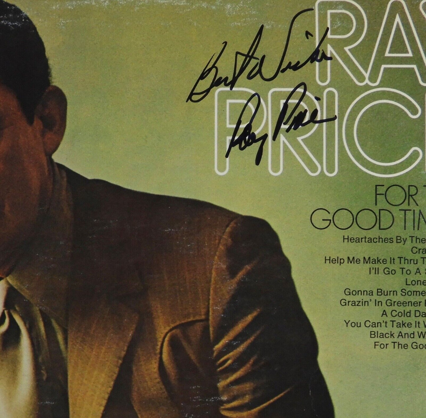 Ray Price JSA Signed Autograph Record Album Vinyl For The Good Times