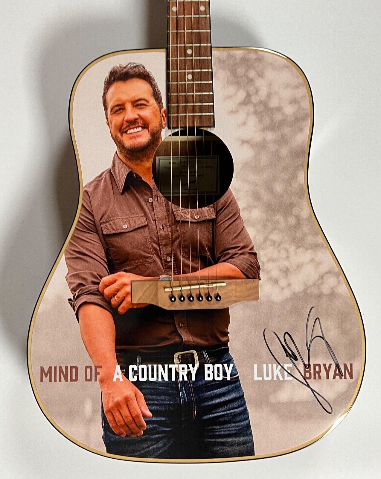 Luke Bryan JSA Signed Autograph Acoustic Guitar