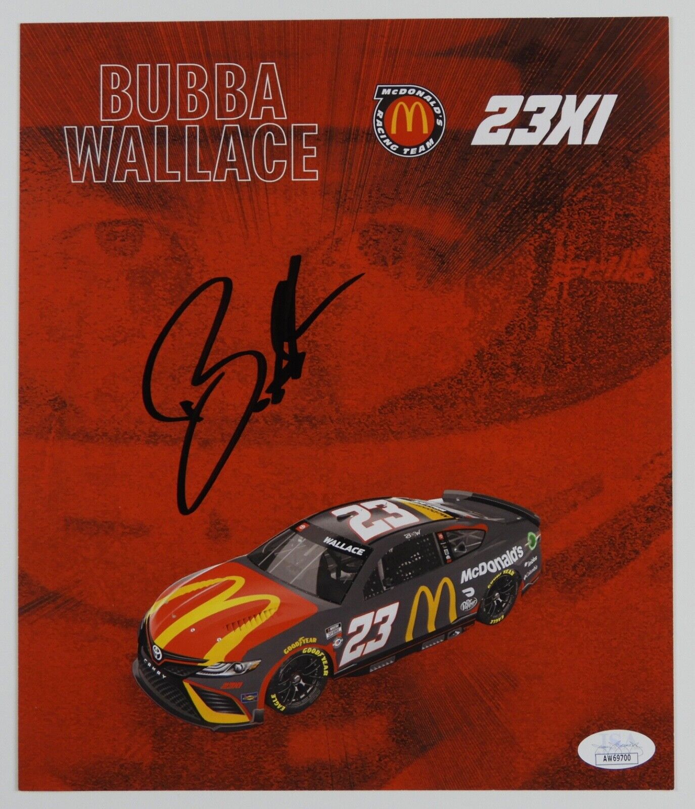 Bubba Wallace JSA Signed Autograph 8 x 10 photo NASCAR