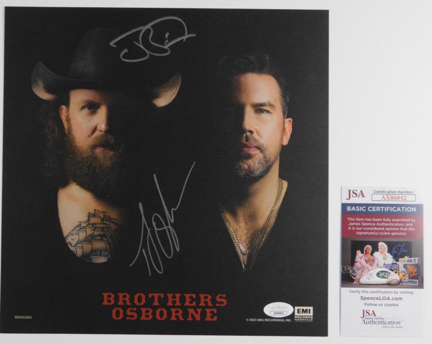 Brothers Osborne JSA Signed Autograph Album Record Vinyl