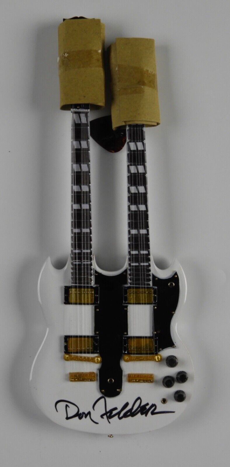 Don Felder The Eagles JSA Autograph Signed Mini Guitar Axe Heaven Scale