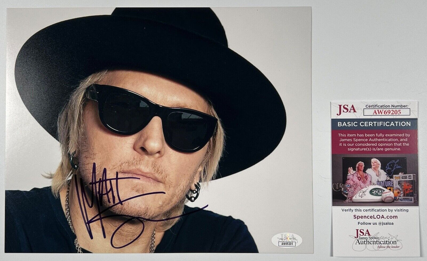 Matt Sorum Guns n Roses JSA Signed Autograph Photo 8 x 10