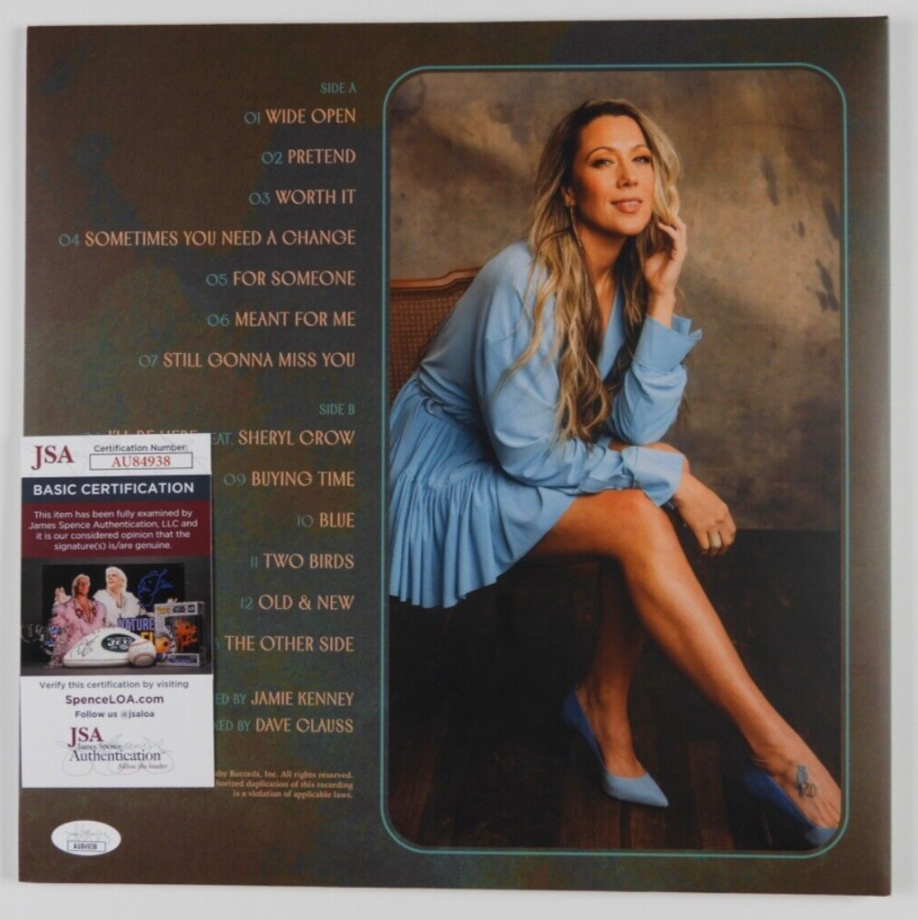 Colbie Caillat JSA Signed Autograph Album Record Vinyl Along The Way