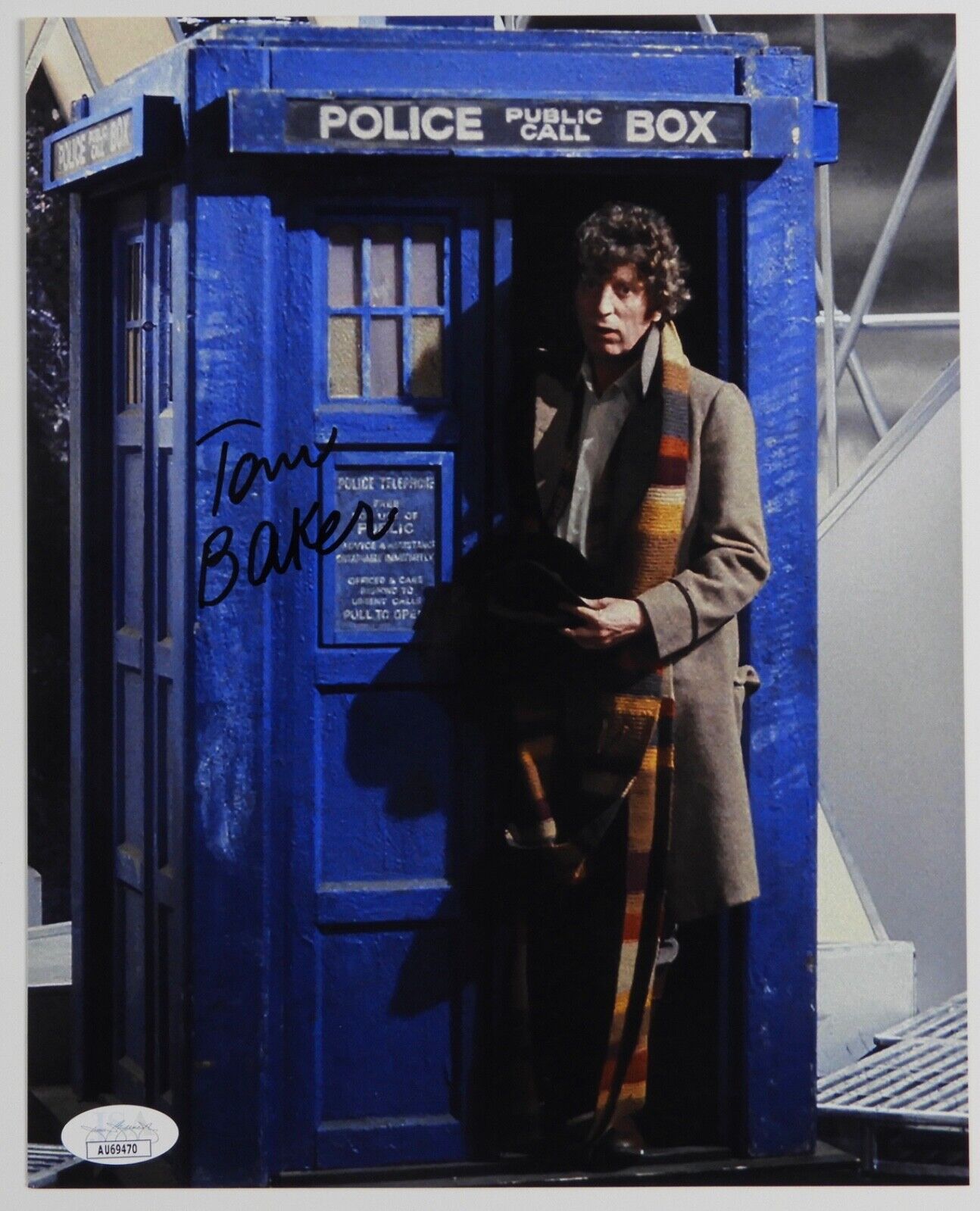 Tom Baker Doctor Who Autograph Signed Photo JSA COA 8 x 10 Dr Who