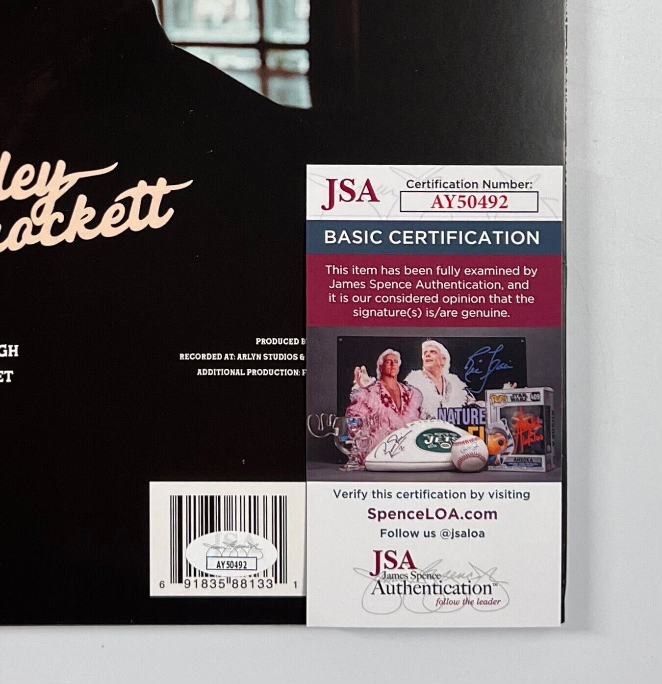Charley Crockett JSA Signed Autograph Record Album $10 Cowboy