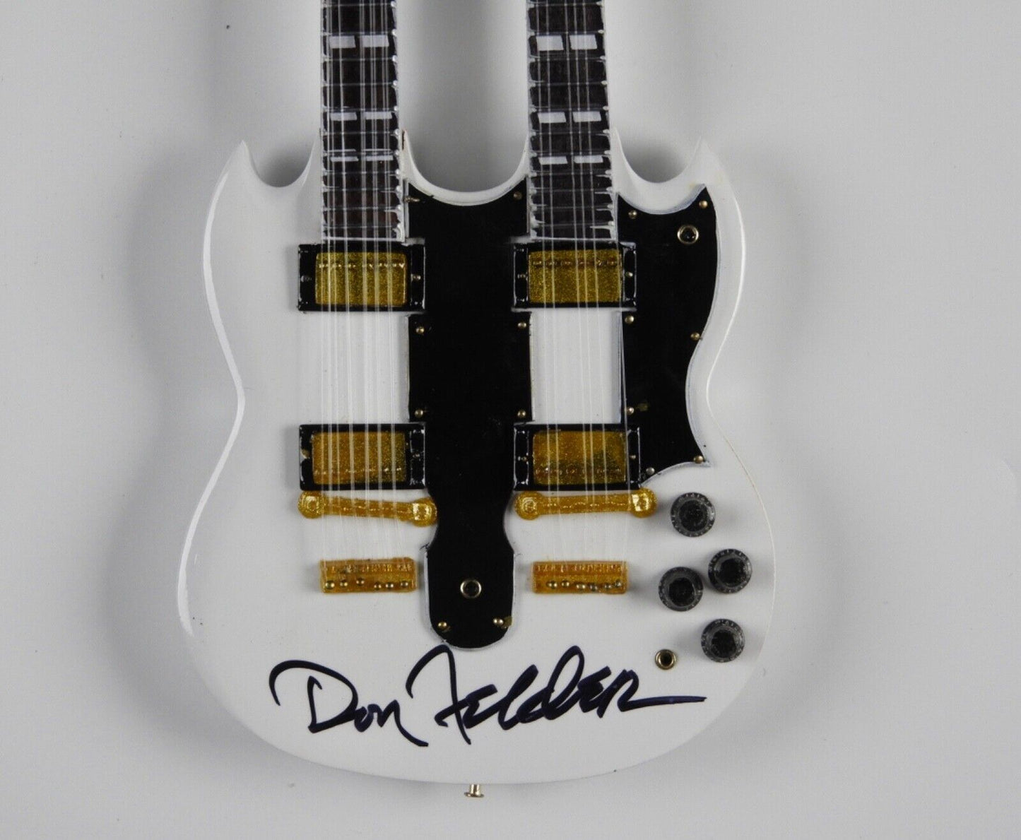 Don Felder The Eagles JSA Autograph Signed Mini Guitar Axe Heaven Scale