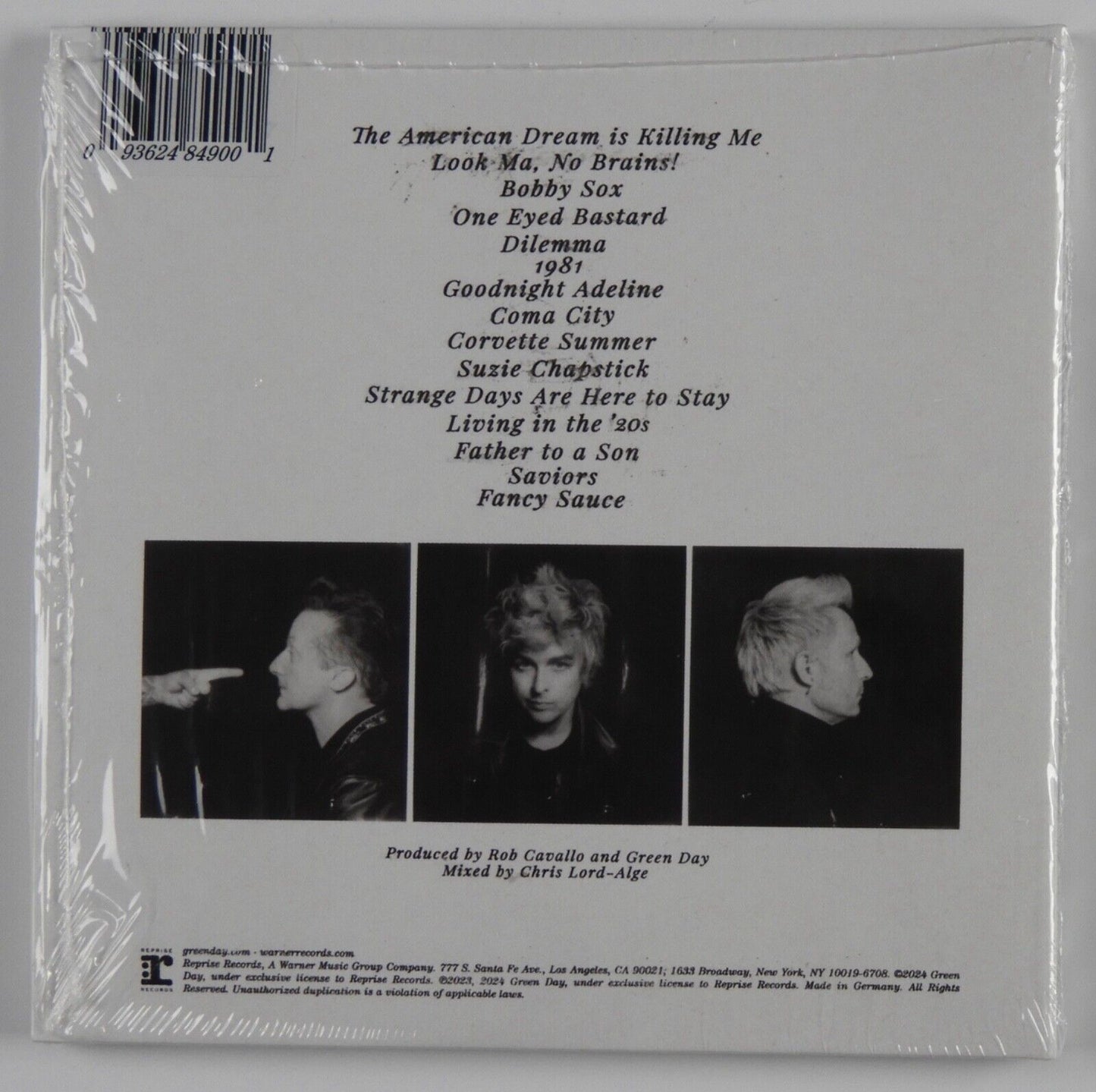 Green Day JSA Fully Signed Autograph CD Insert Saviors Billy Joe Tre Cool Mike