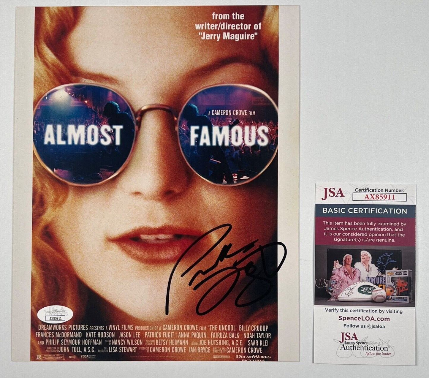 Patrick Fugit JSA Signed Autograph 8 x 10 photo