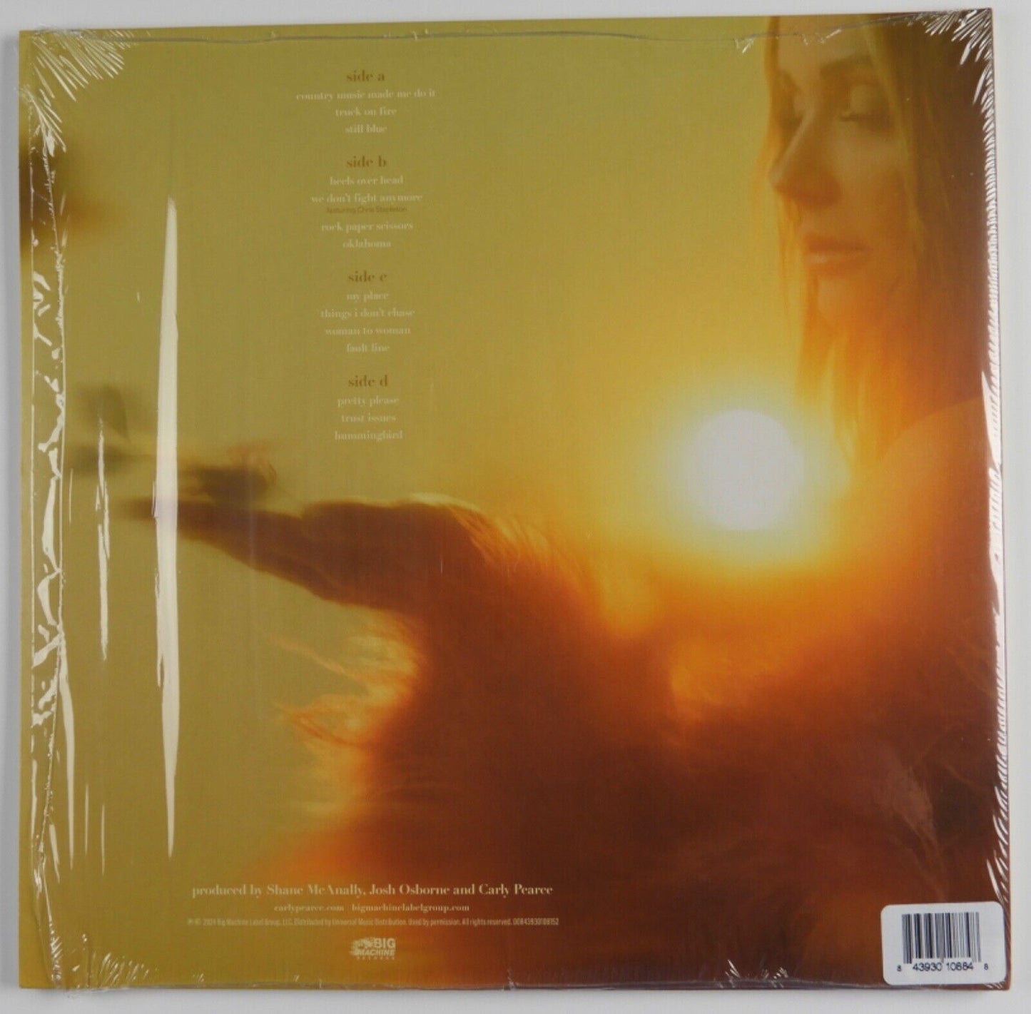 Carly Pearce JSA Signed Autograph Album Record Vinyl Hummingbird