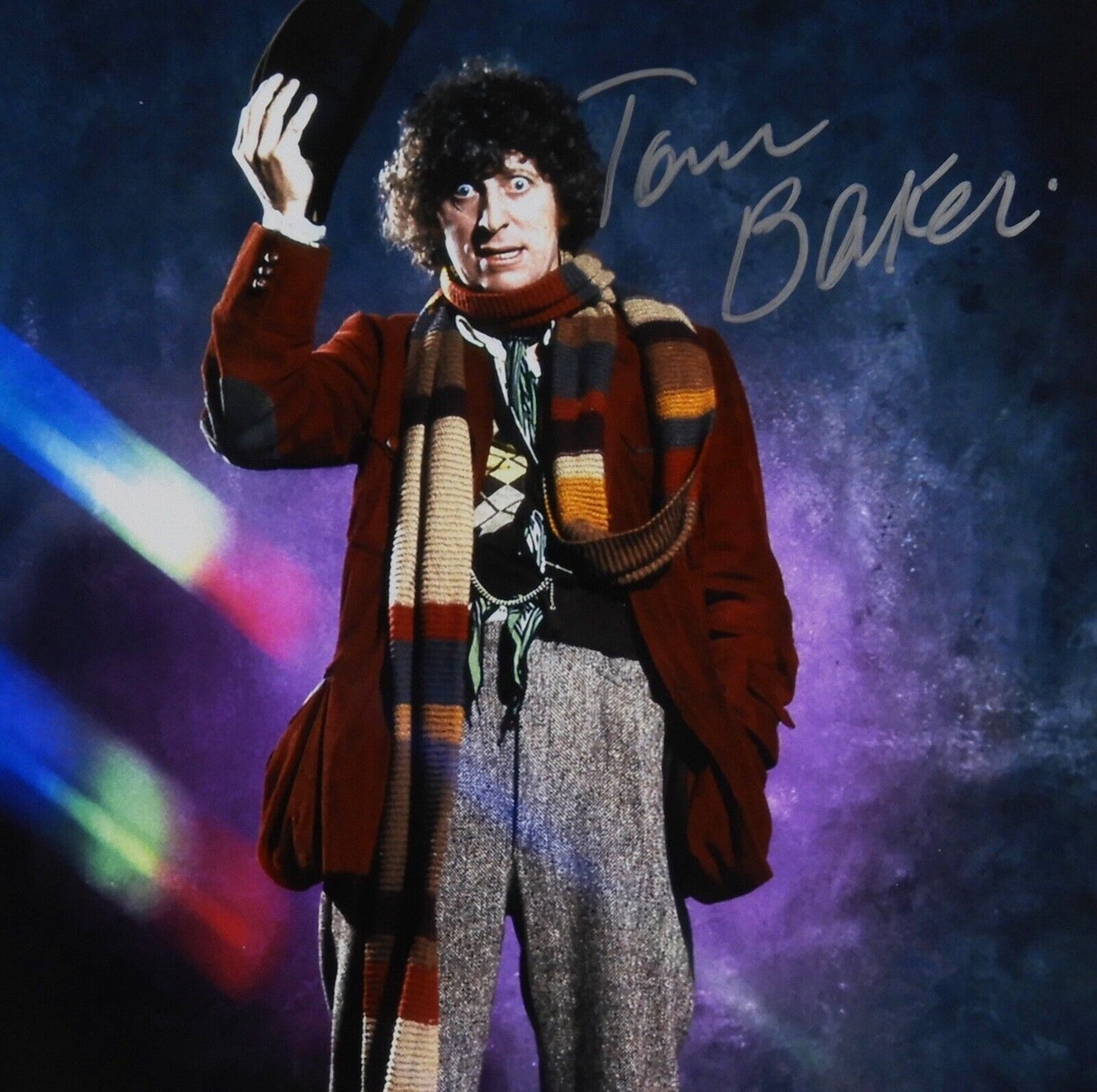 Tom Baker Doctor Who Autograph Signed Photo JSA COA 8 x 10 Dr Who