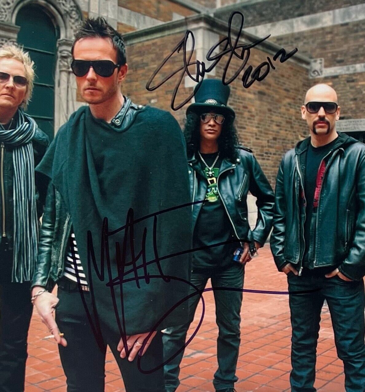 Slash Matt Sorum Band JSA Signed Autograph 8 x 10 photo Velvet Revolver