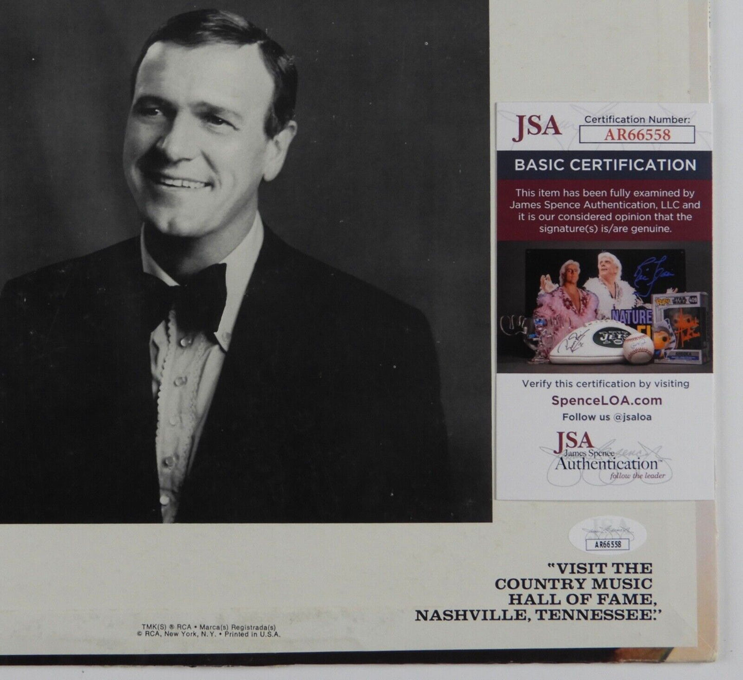 Eddy Arnold JSA Signed Autograph Album Record Vinyl Walkin In Love Land