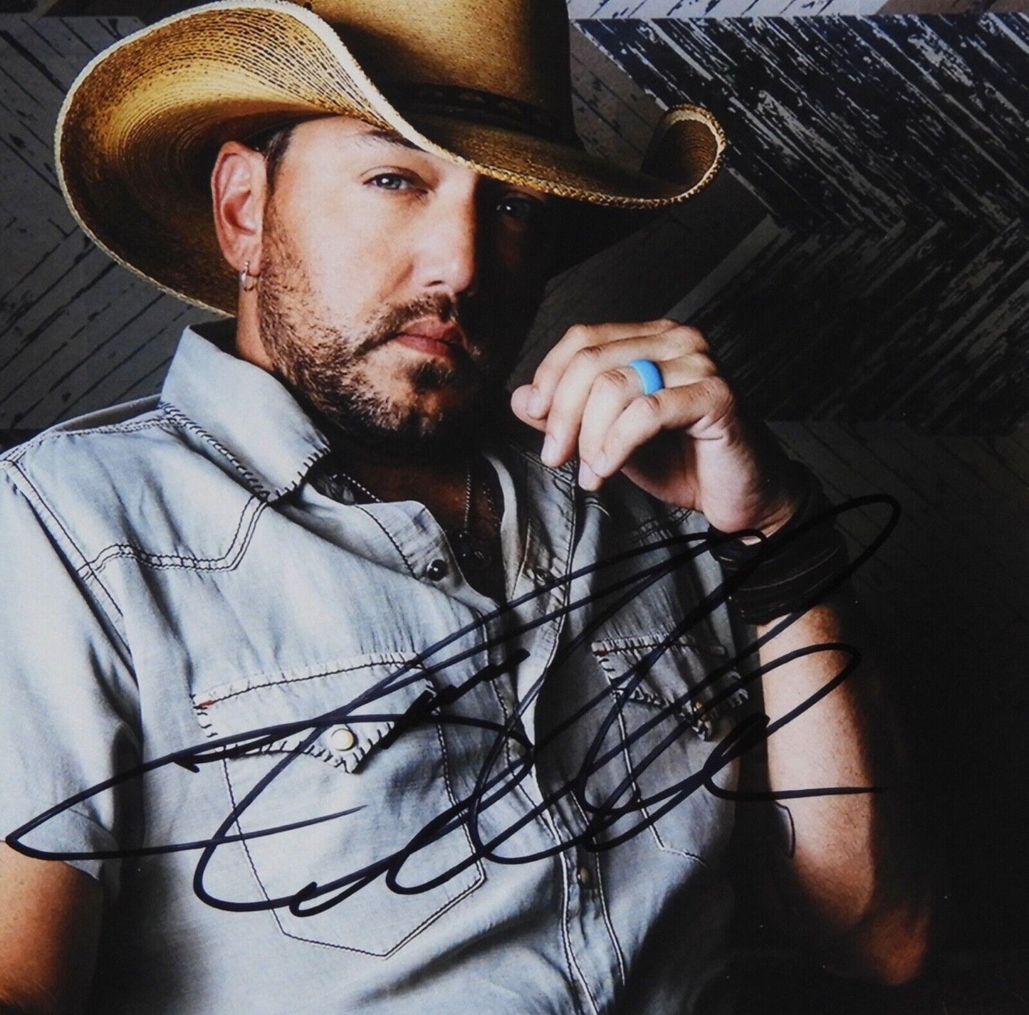 Jason Aldean JSA Autograph Signed 8 x 10 photo Country Star
