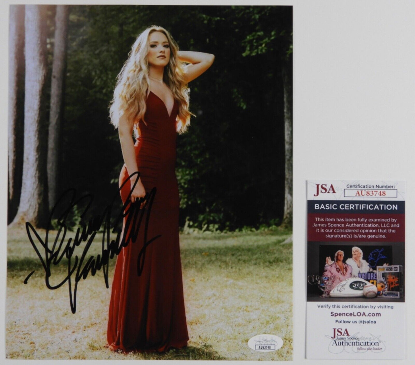 Emily Ann Roberts JSA Signed Autograph 8 x 10 Photo Country Music Star