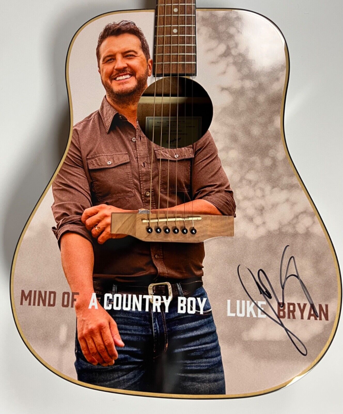 Luke Bryan JSA Signed Autograph Acoustic Guitar