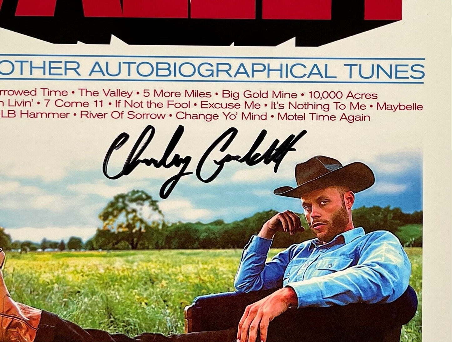 Charley Crockett JSA Signed Autograph Record Album The Valley