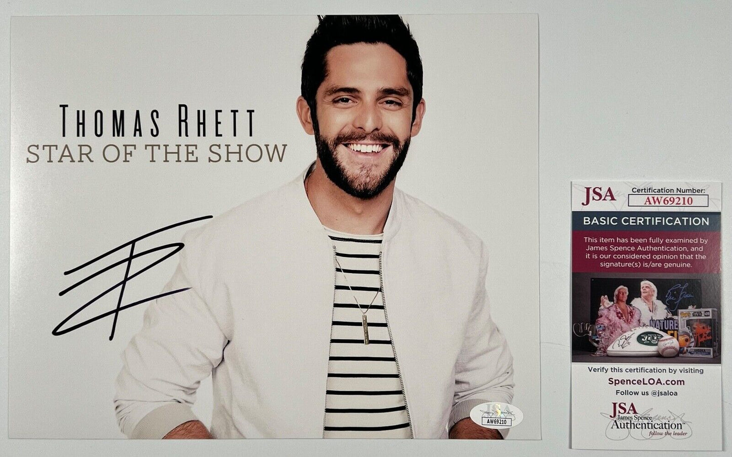 Thomas Rhett JSA Signed Autograph Photo 8 x 10