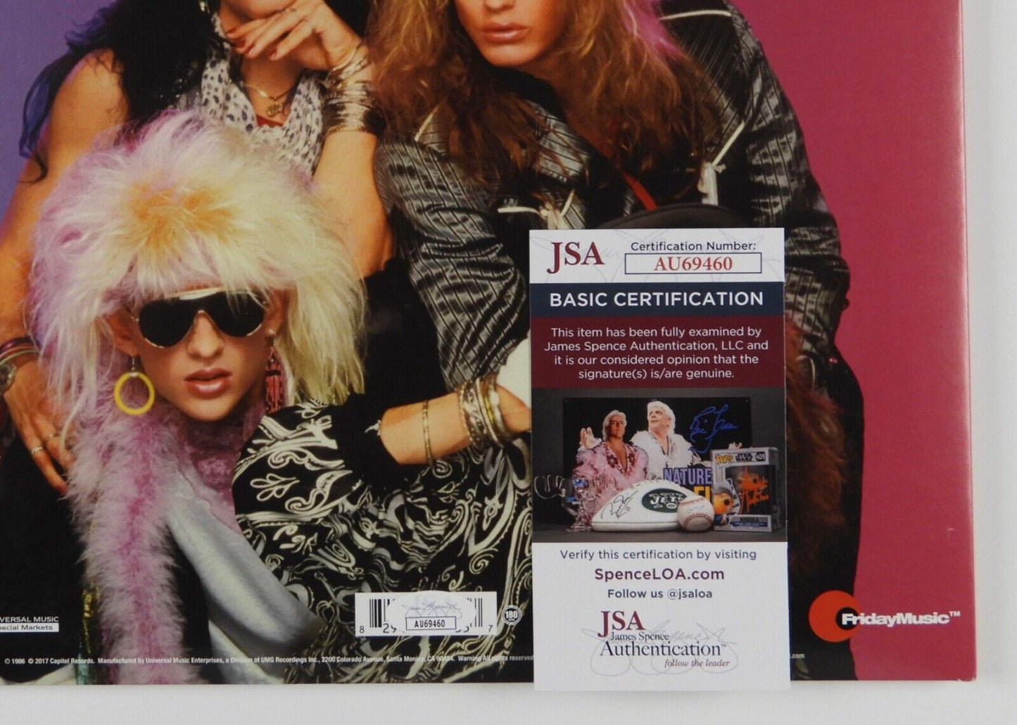 Poison Bret Michaels JSA Signed Autograph Album Record Vinyl Look What The Cat