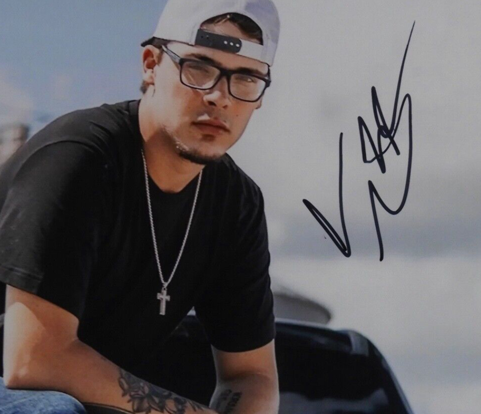 Chase Mathews JSA Autograph Signed 8 x 10 photo Country Star