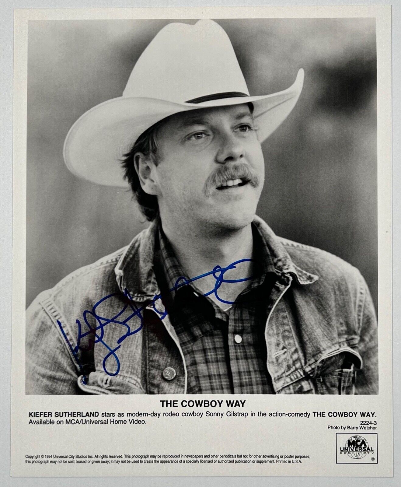 Kiefer Sutherland JSA Signed Autograph 8 x 10 photo