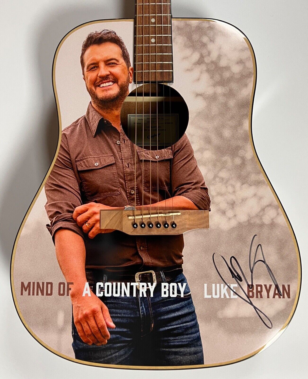 Luke Bryan JSA Signed Autograph Acoustic Guitar