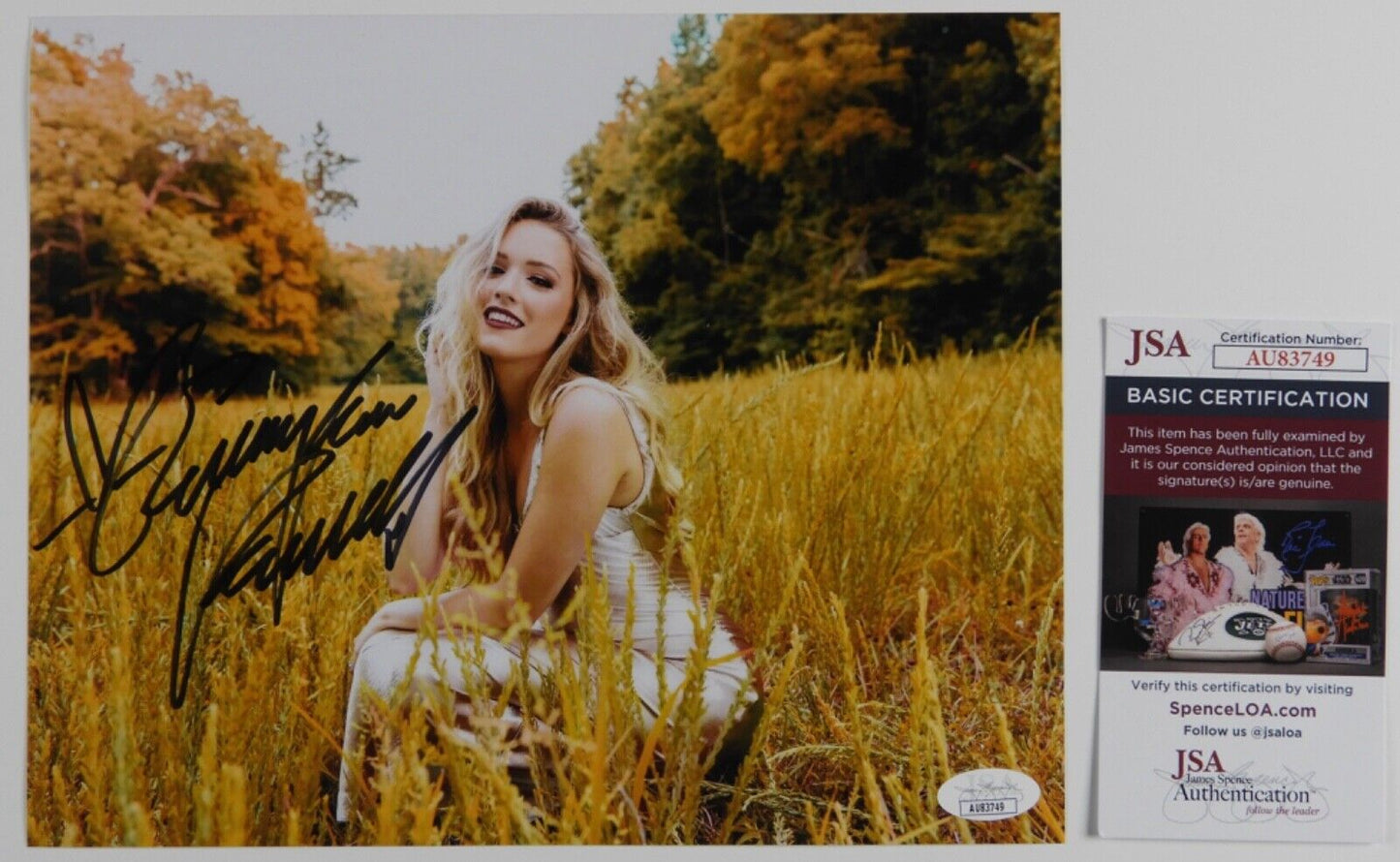 Emily Ann Roberts JSA Signed Autograph 8 x 10 Photo Country Music Star