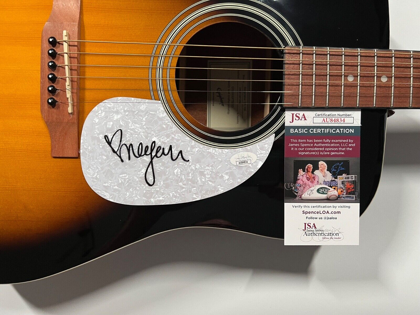 Megan Moroney JSA Autograph Signed Guitar Epiphone Acoustic