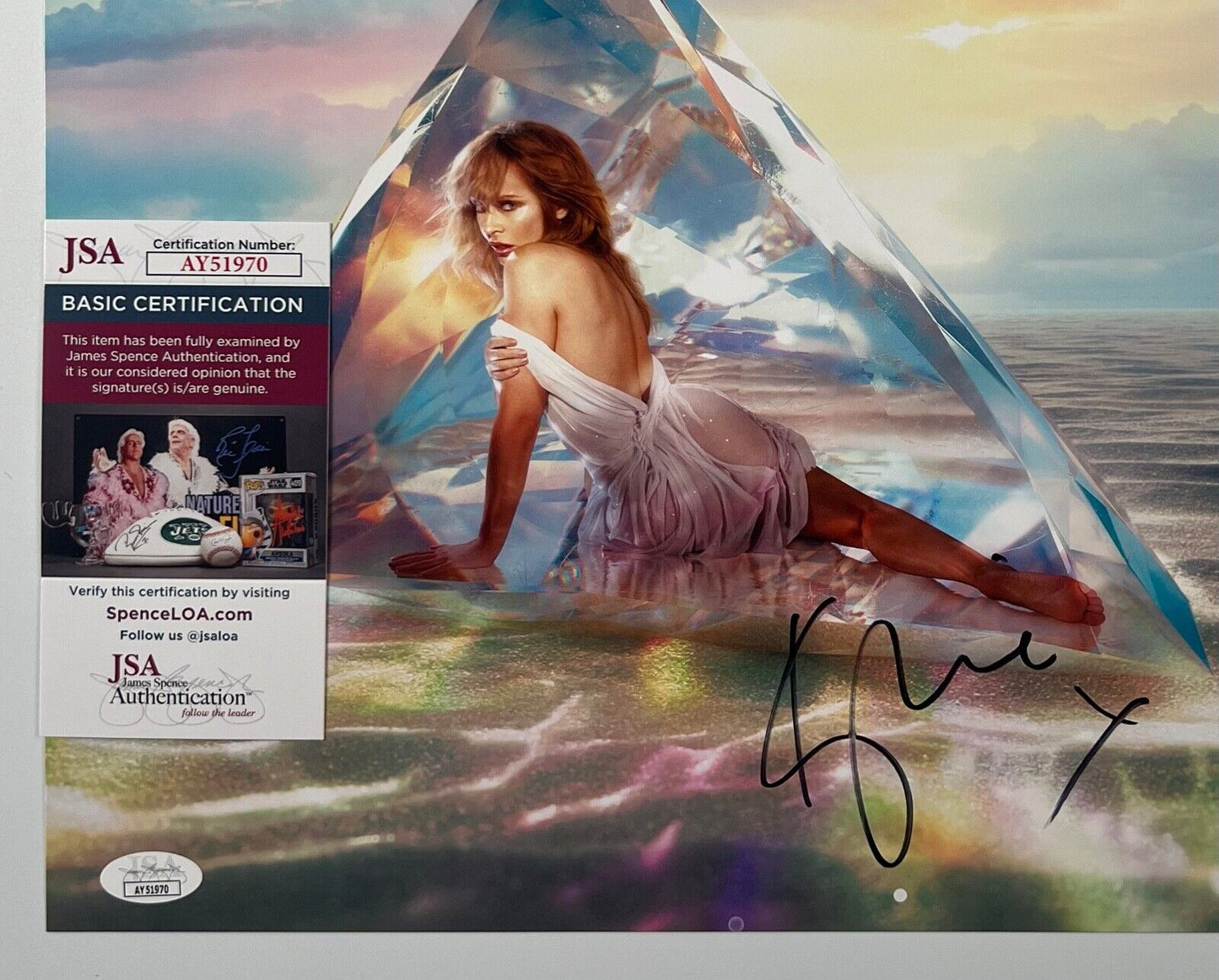 Kyle Minogue JSA Autograph Signed Album Vinyl Lithograph Tensions II