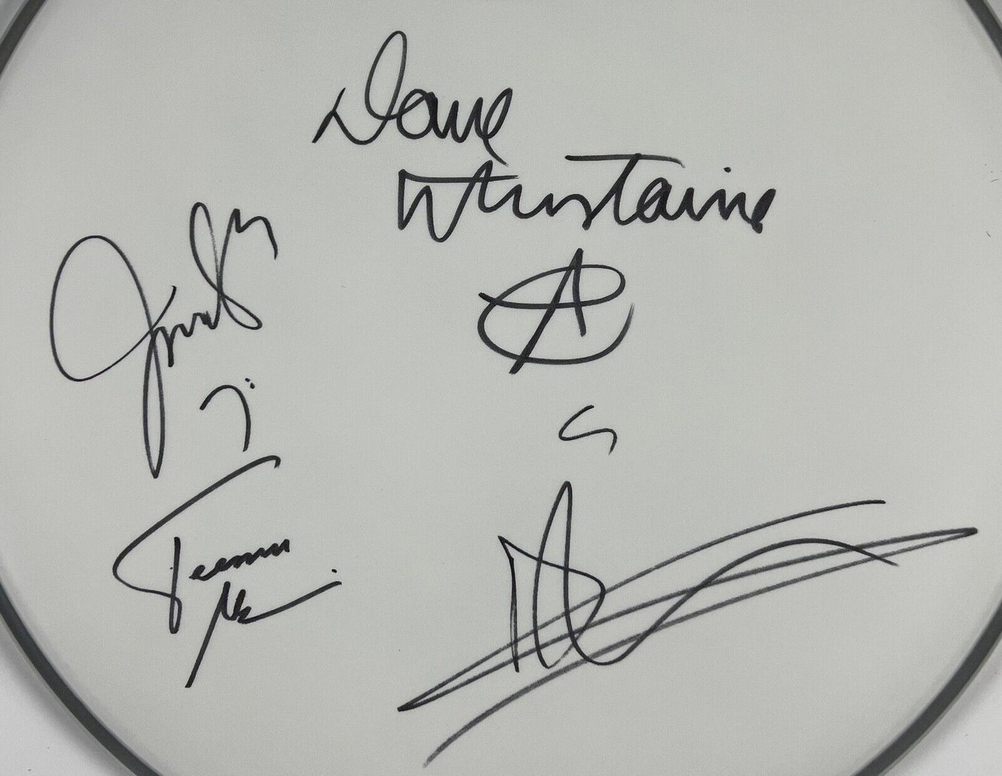 Megadeth JSA Signed Autograph Album Record Vinyl Fully Signed Drum Head