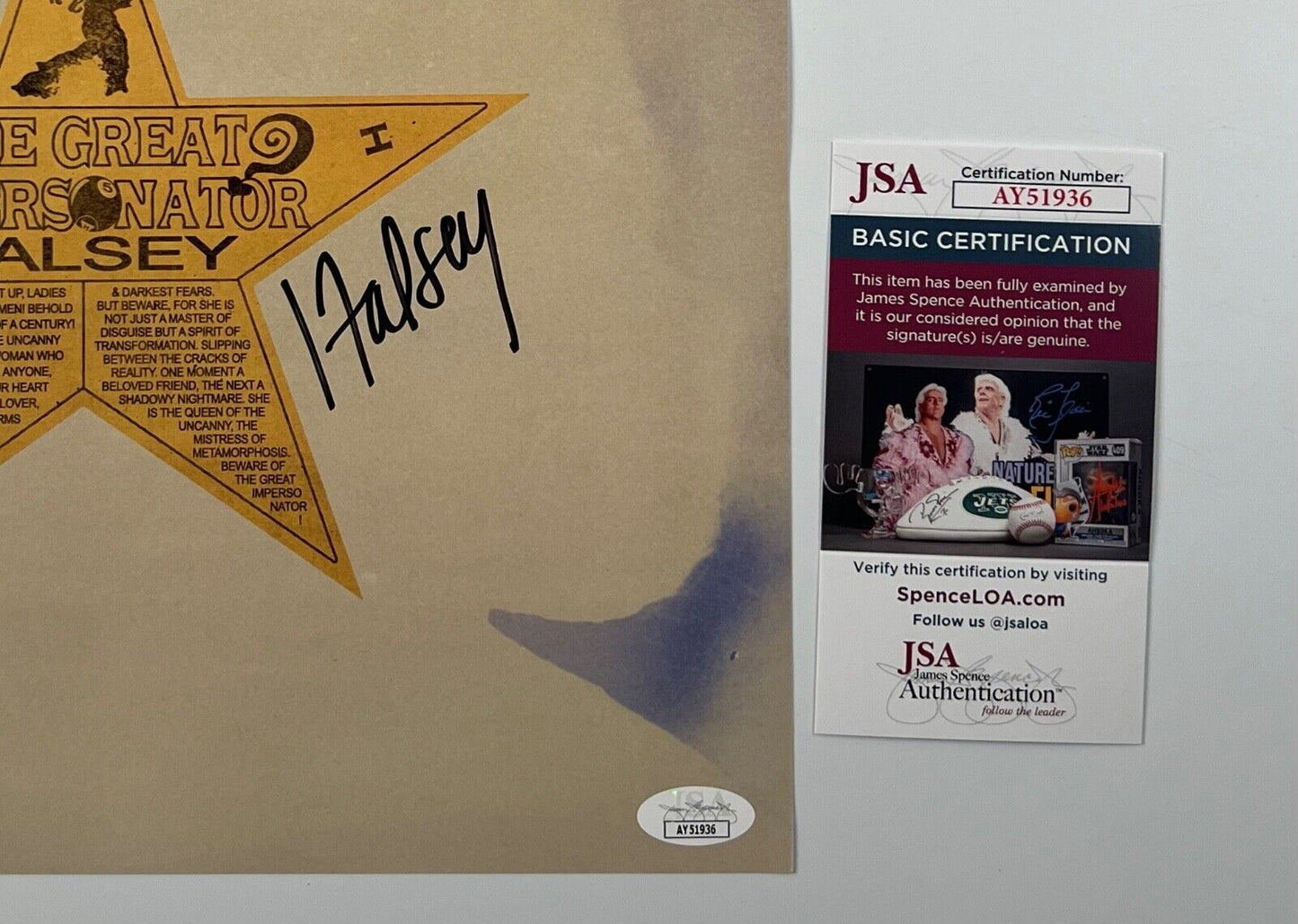Halsey JSA Autograph Signed Album Vinyl Lithograph The Great Impersonator