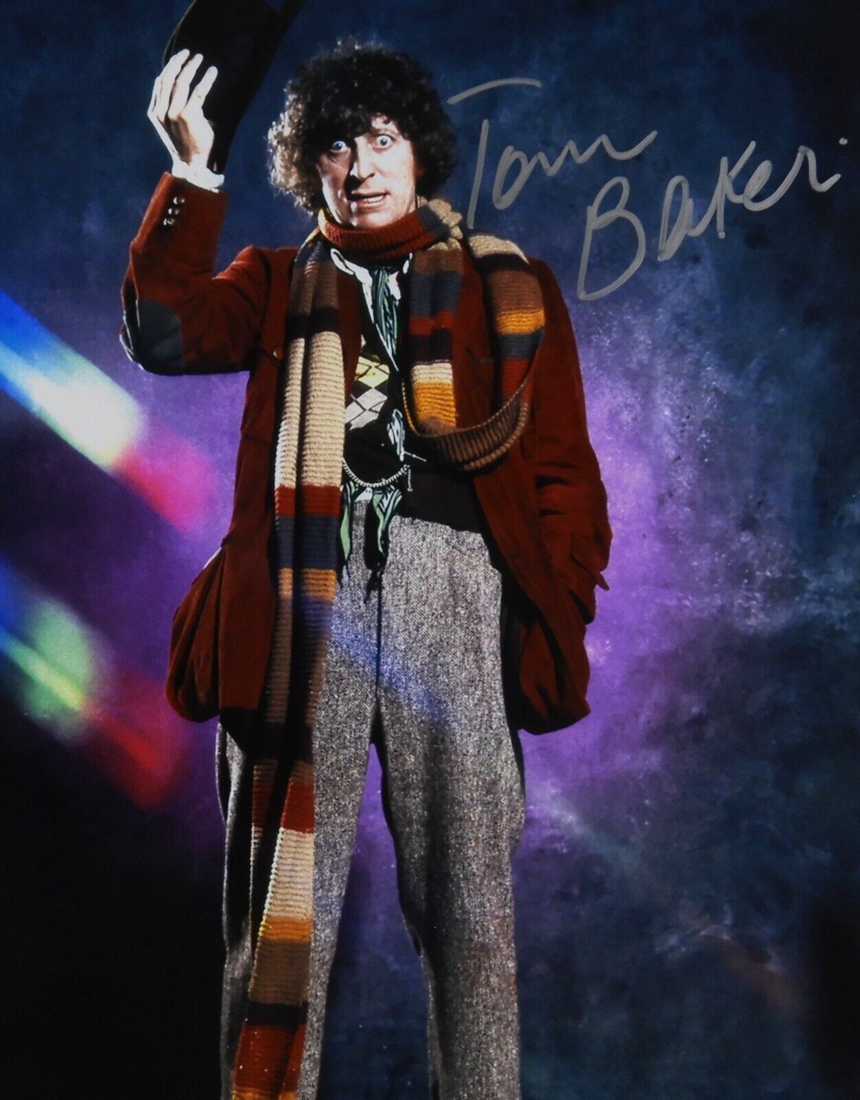 Tom Baker Doctor Who Autograph Signed Photo JSA COA 8 x 10 Dr Who