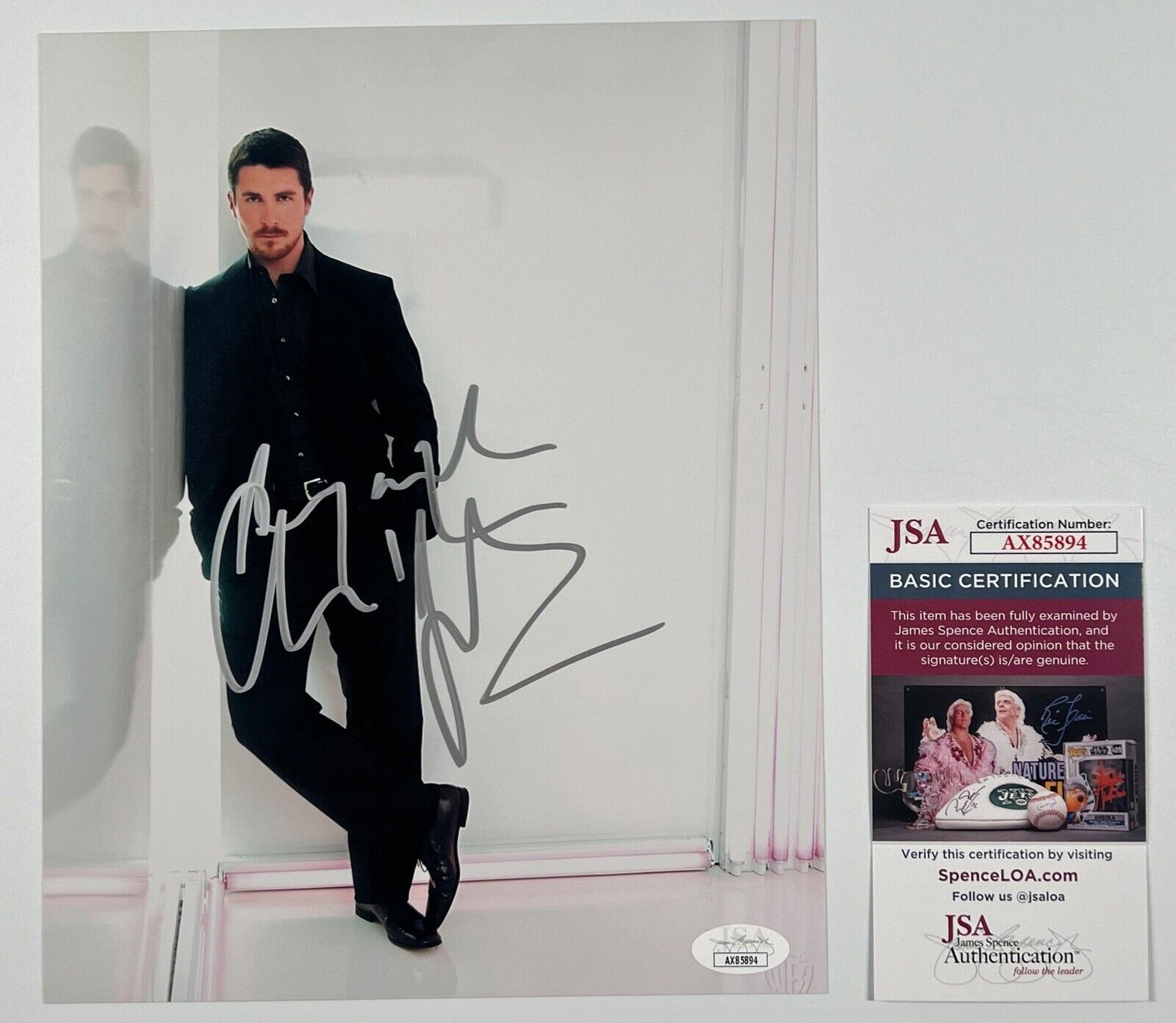 Christian Bale JSA Signed Autograph 8 x 10 photo