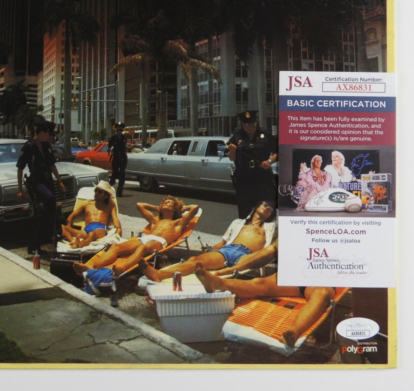 Pat Travers JSA Signed Autograph Record Album Vinyl Heat In The Street