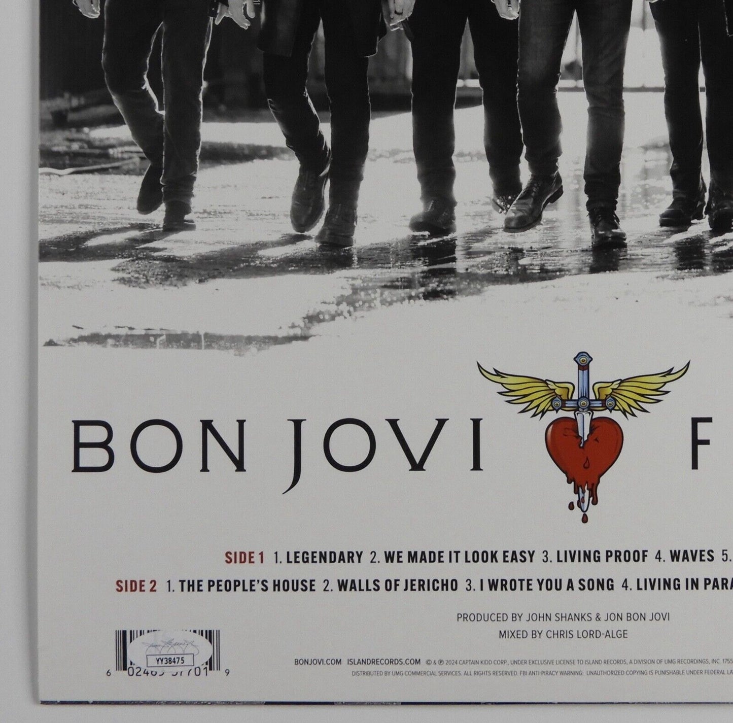 Bon Jovi Fully Signed JSA Autograph Album Vinyl Record Forever Jon Bon Jovi