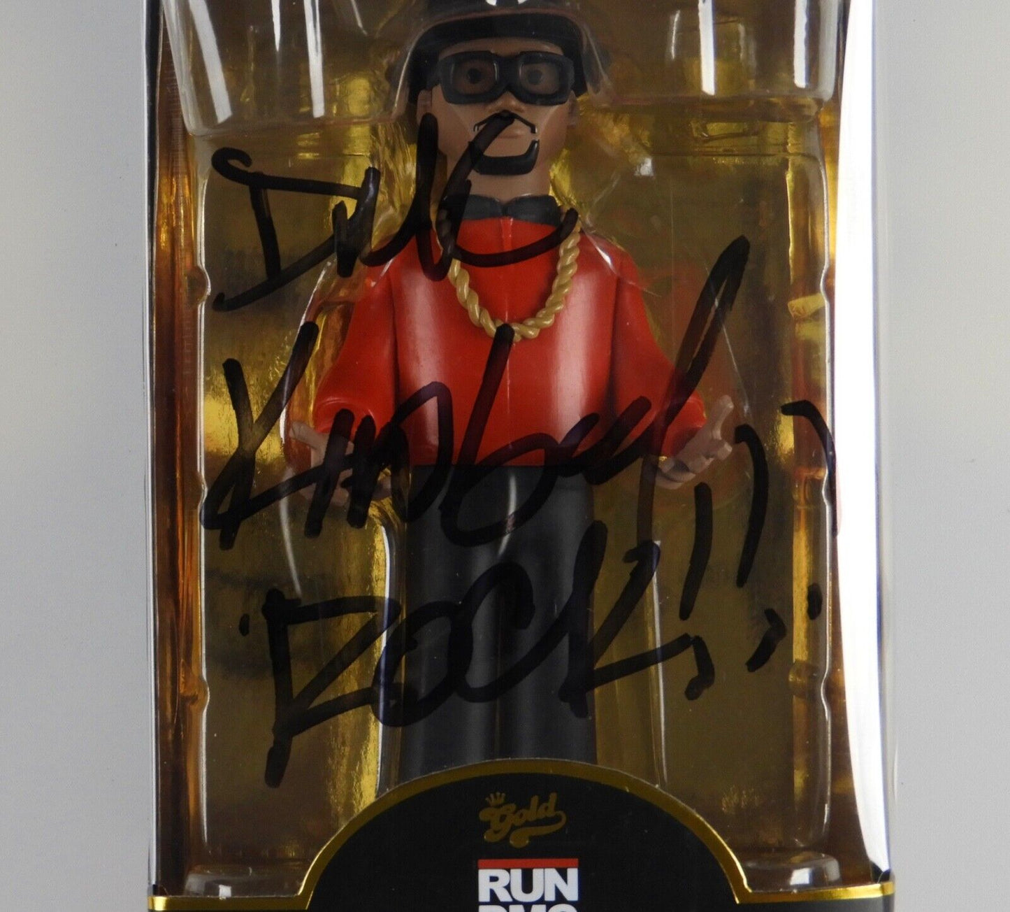 Run DMC Signed Autograph JSA COA Funko Pop! Vinyl Gold
