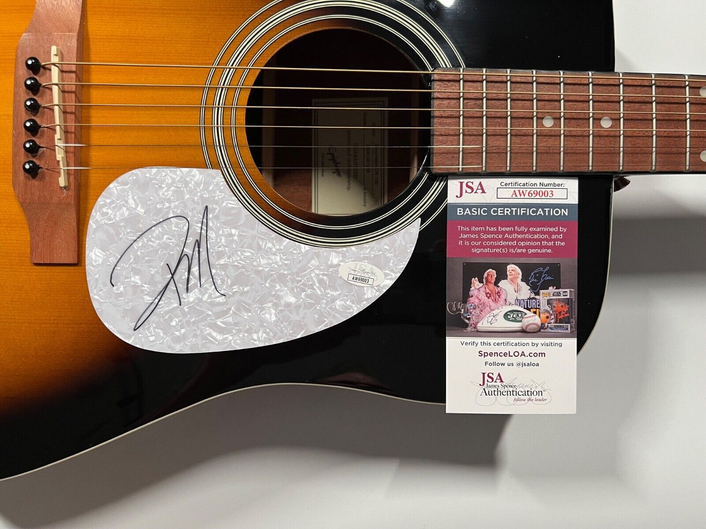 Parker McCollum JSA Autograph Signed Guitar Epiphone Acoustic