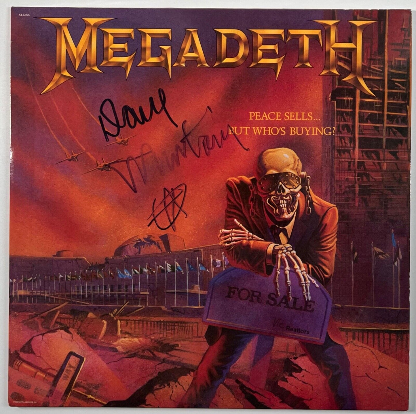 Dave Mustaine Megadeth JSA Autograph Signed Album Vinyl Record