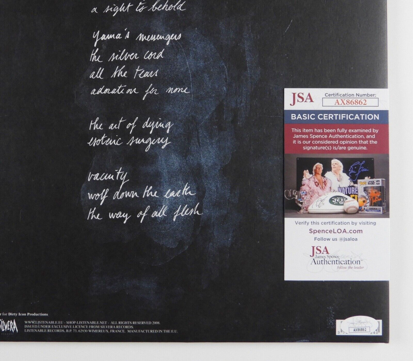 Gojira JSA Fully Signed Autograph Album Record Vinyl The Way Of All Flesh