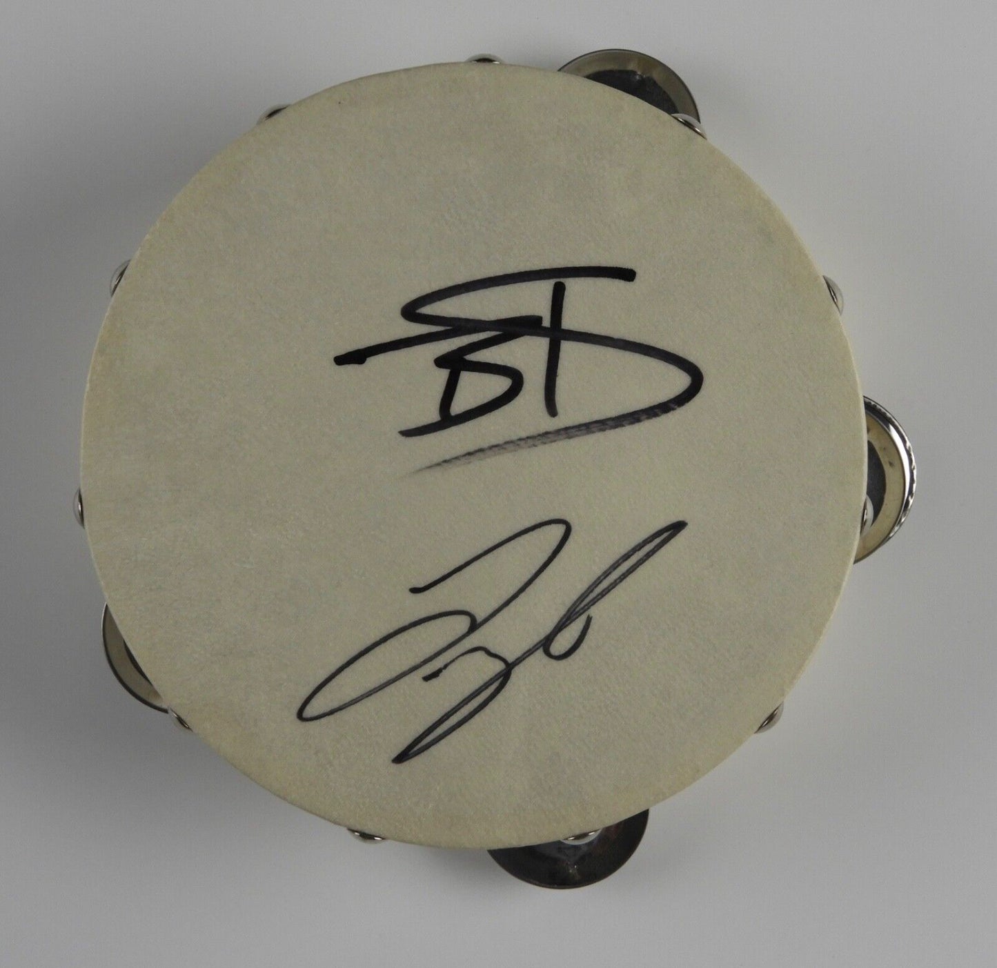 Florida Georgia Line JSA Autograph Signed Tambourine Tyler Hubbard Brian Kelley