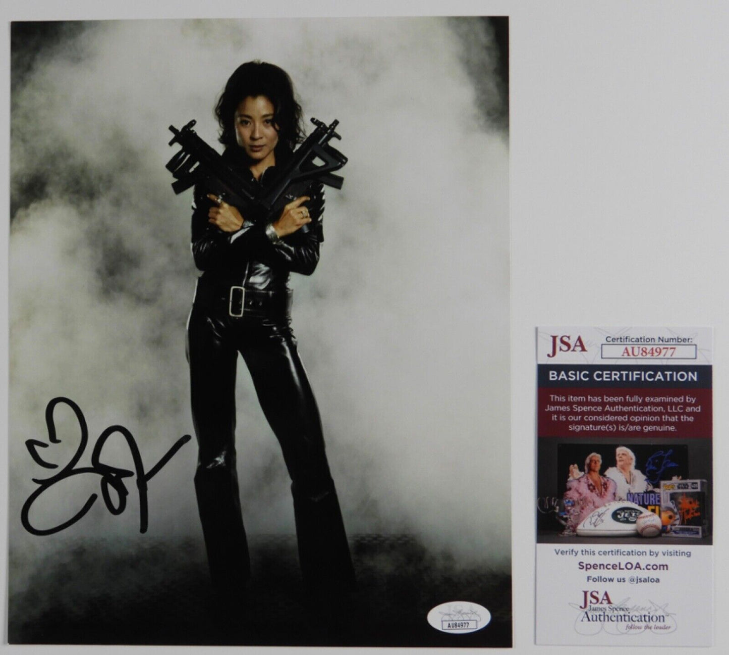 Michelle Yeoh JSA Autograph Signed 8 x 10 photo Bond Tomorrow Never Dies